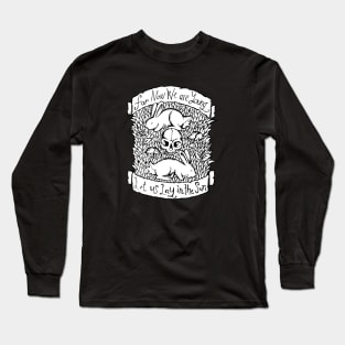 Neutral Milk Hotel - In the Aeroplane Over the Sea - Illstrated Lyrics - Black & White Version Long Sleeve T-Shirt